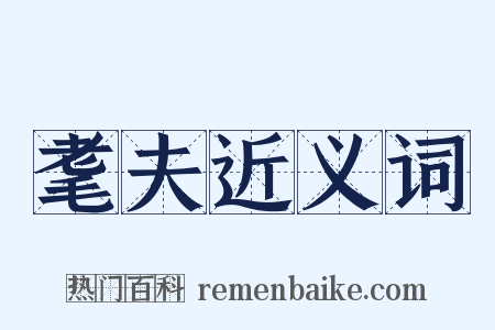 耄夫近义词是什么意思的图片
